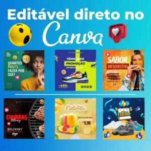 Pack Canva + 12.000 Artes Editáveis Redes Sociais + Bônus